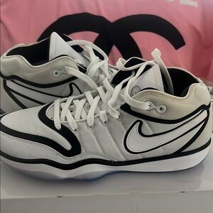 Nike White and Black High-Top Sneakers